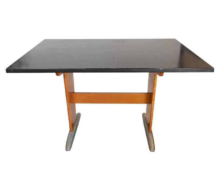 1950s Solid Maple Lab Table at 1stDibs