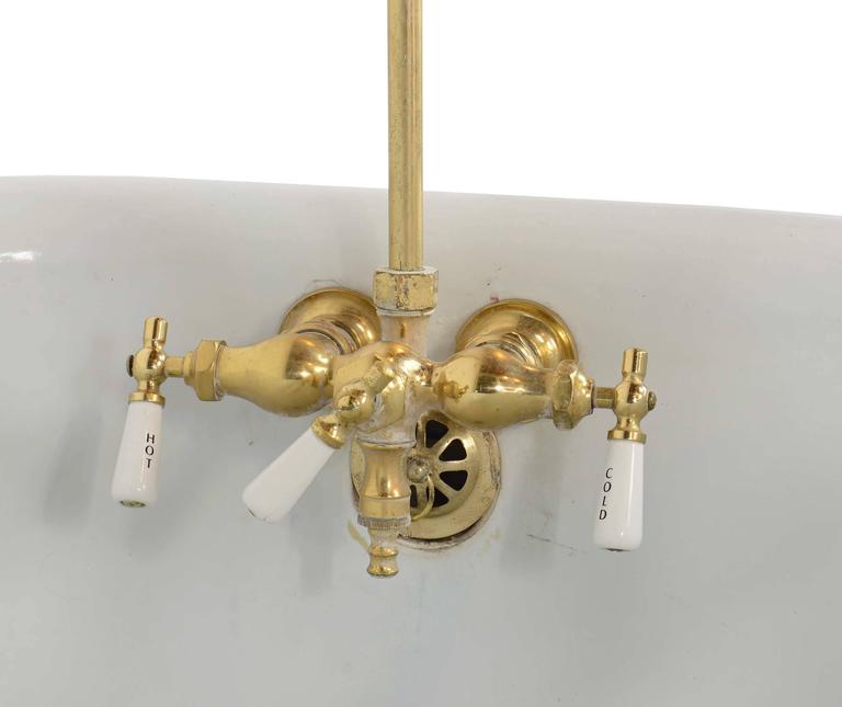 Clawfoot Tub With Original Shower Hardware Circa 1915 At