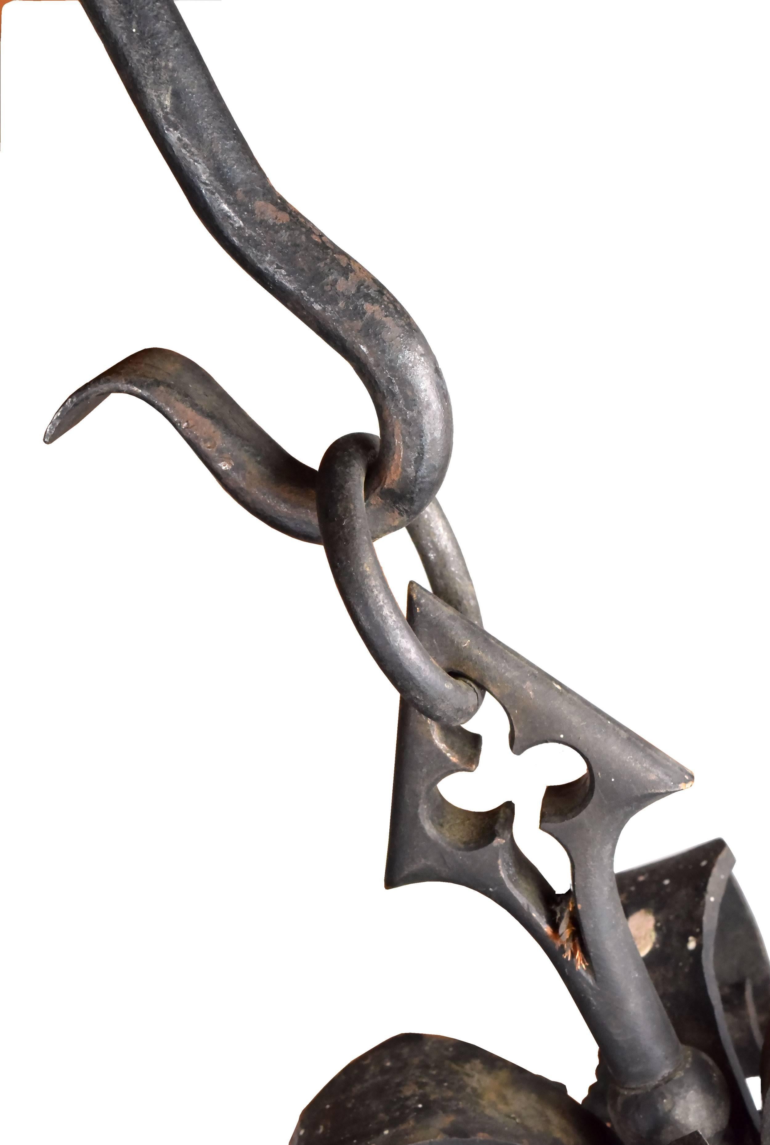 Tudor Bradley and Hubbard Iron Pendant with Metal Work
