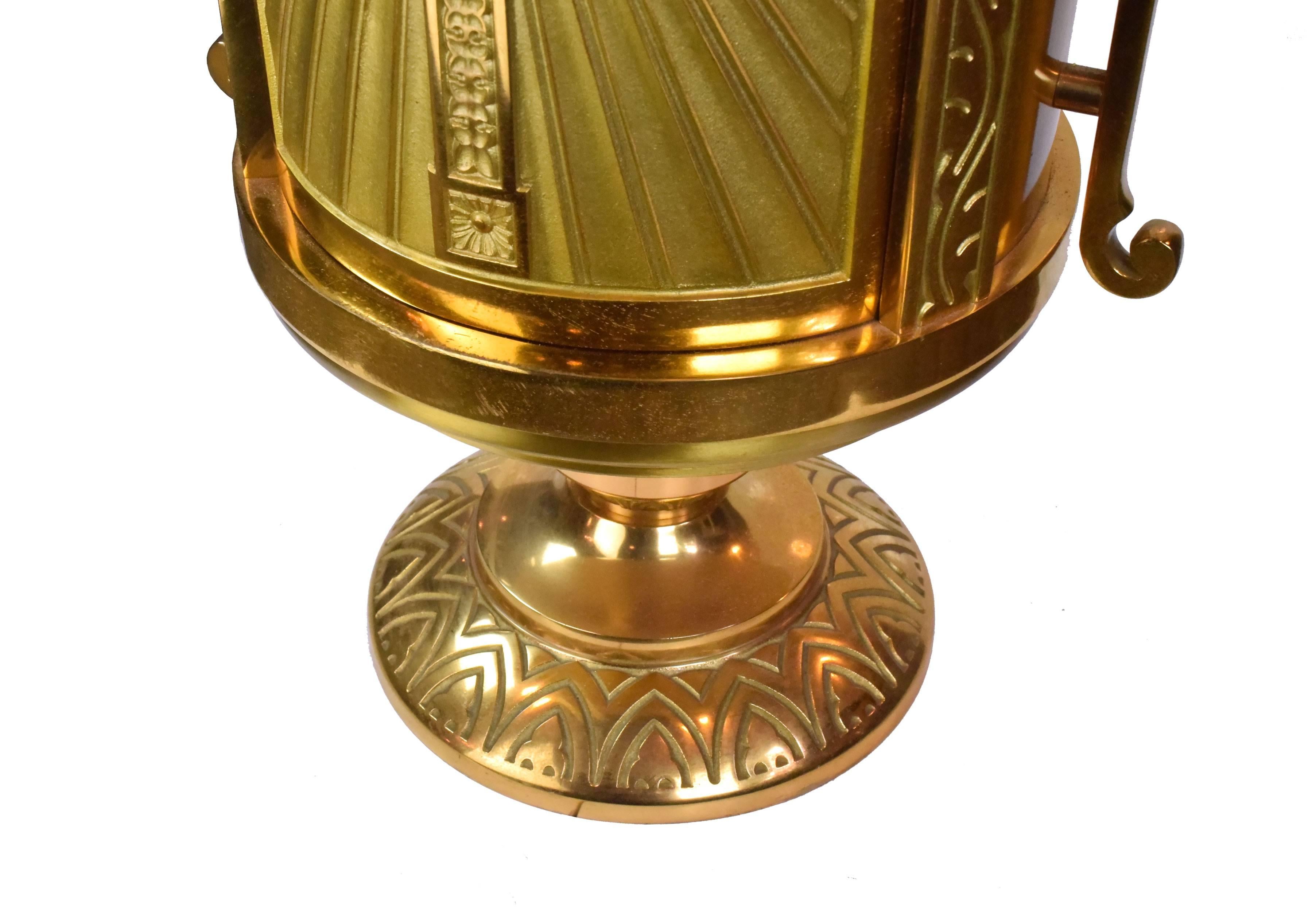 American Large Brass and Bronze Tabernacle, circa 1960