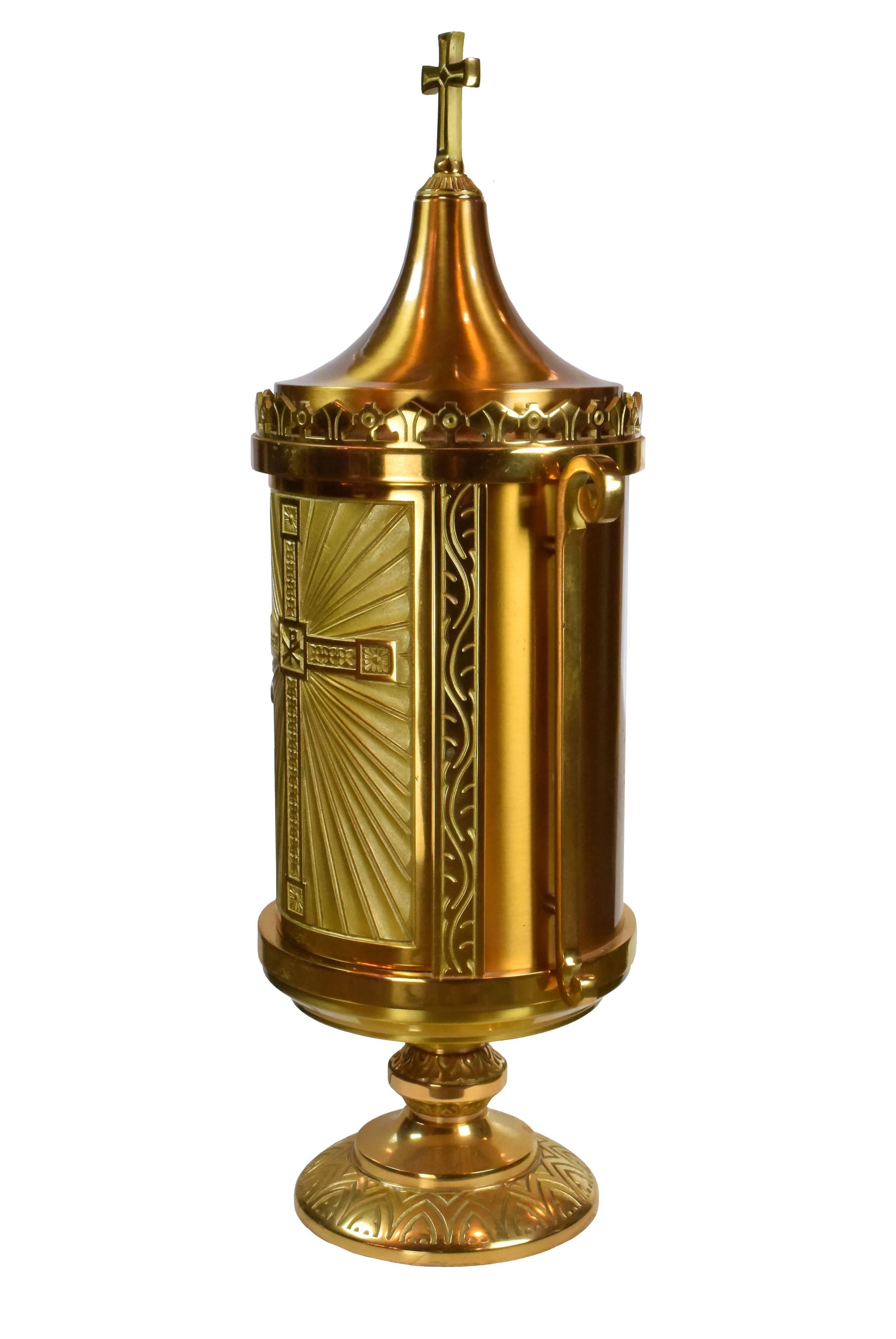 Large Brass and Bronze Tabernacle, circa 1960 1