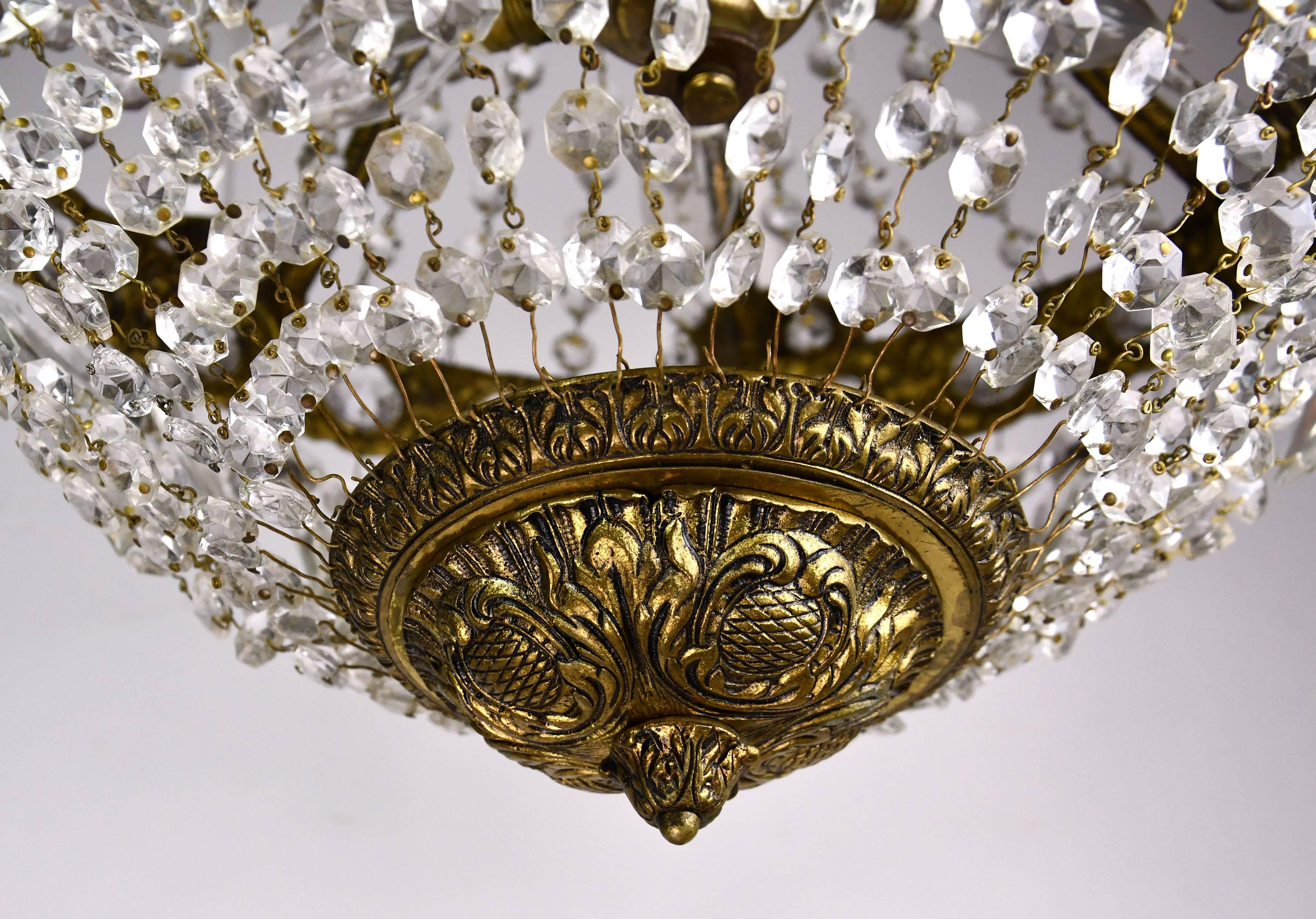 Spanish Colonial Spanish Crystal Chandelier