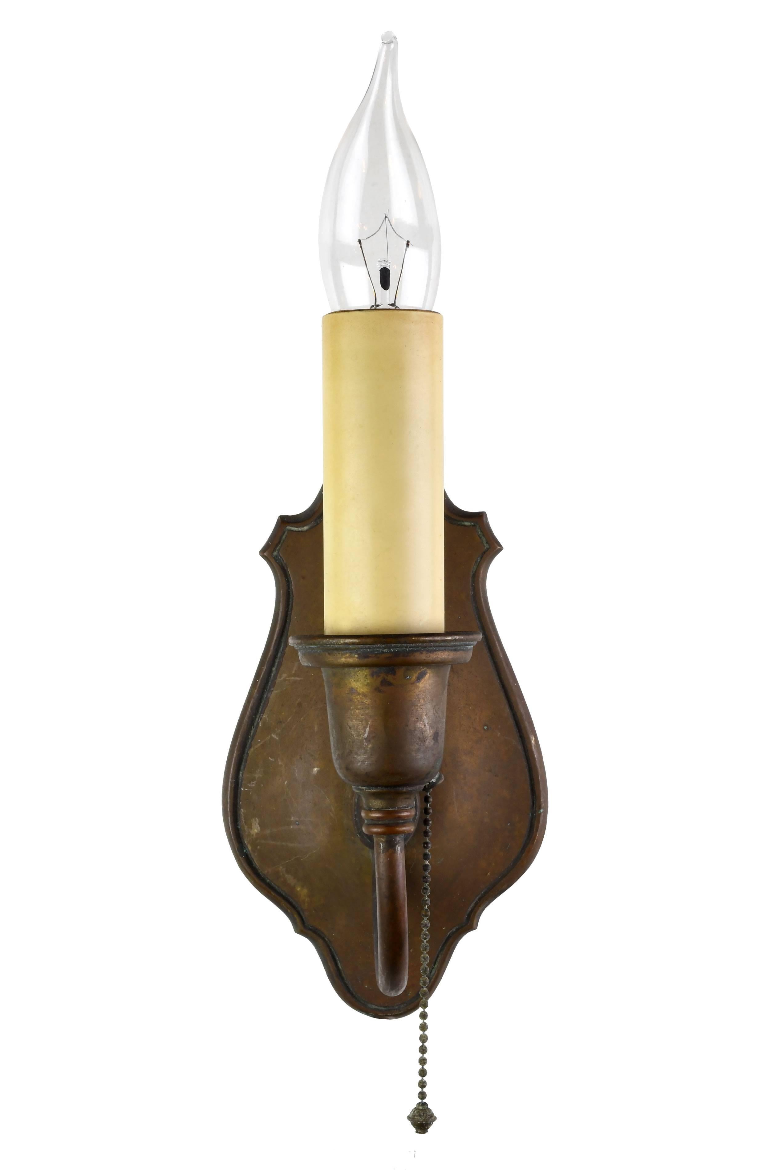 Federal Bradley & Hubbard Single Candle Sconce