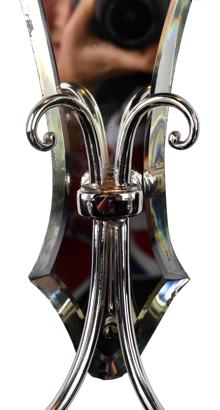 Bradley and Hubbard Two Candle Mirrored Sconce at 1stdibs