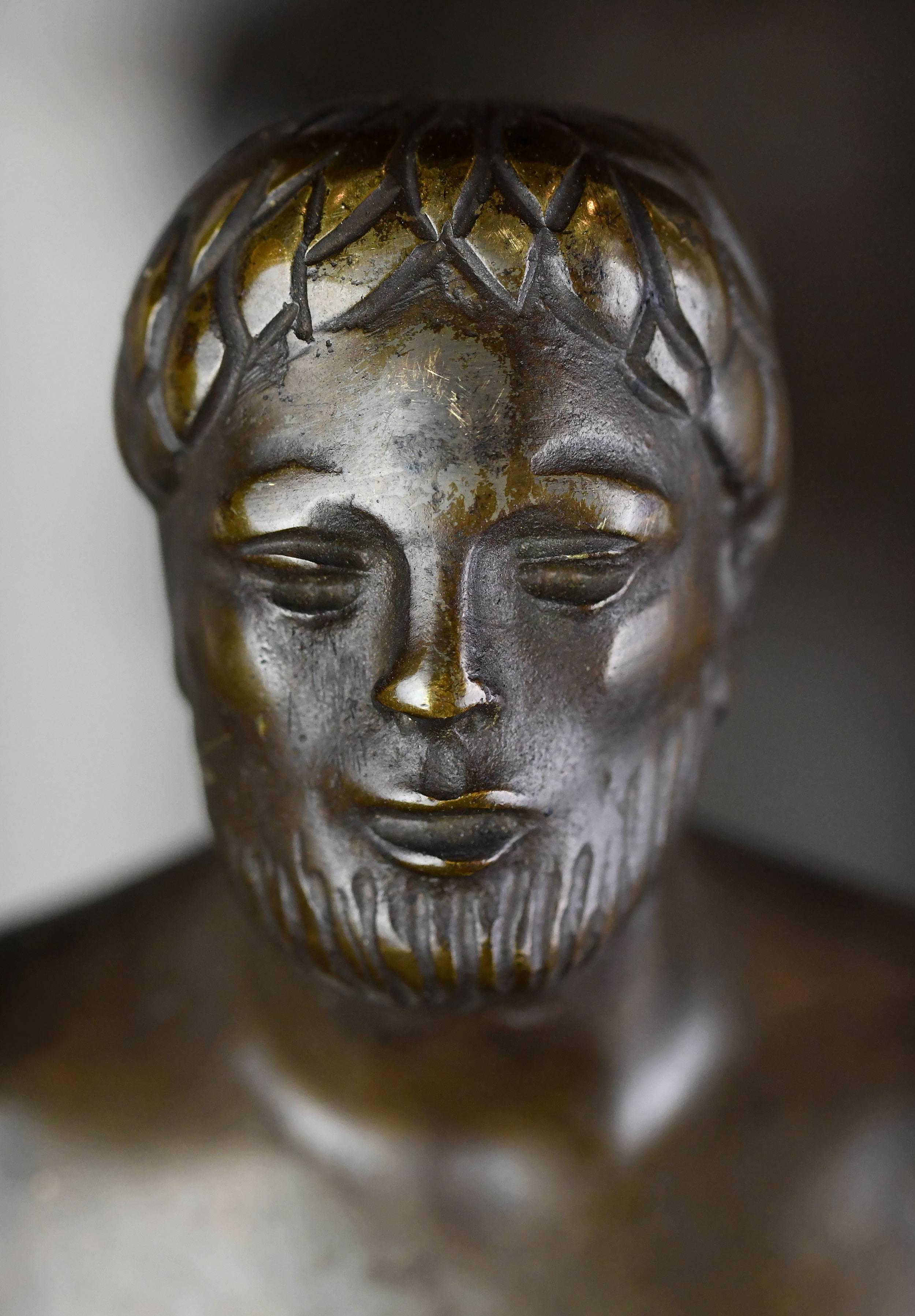 Paul Manship Figural Cast Bronze Chandelier 3