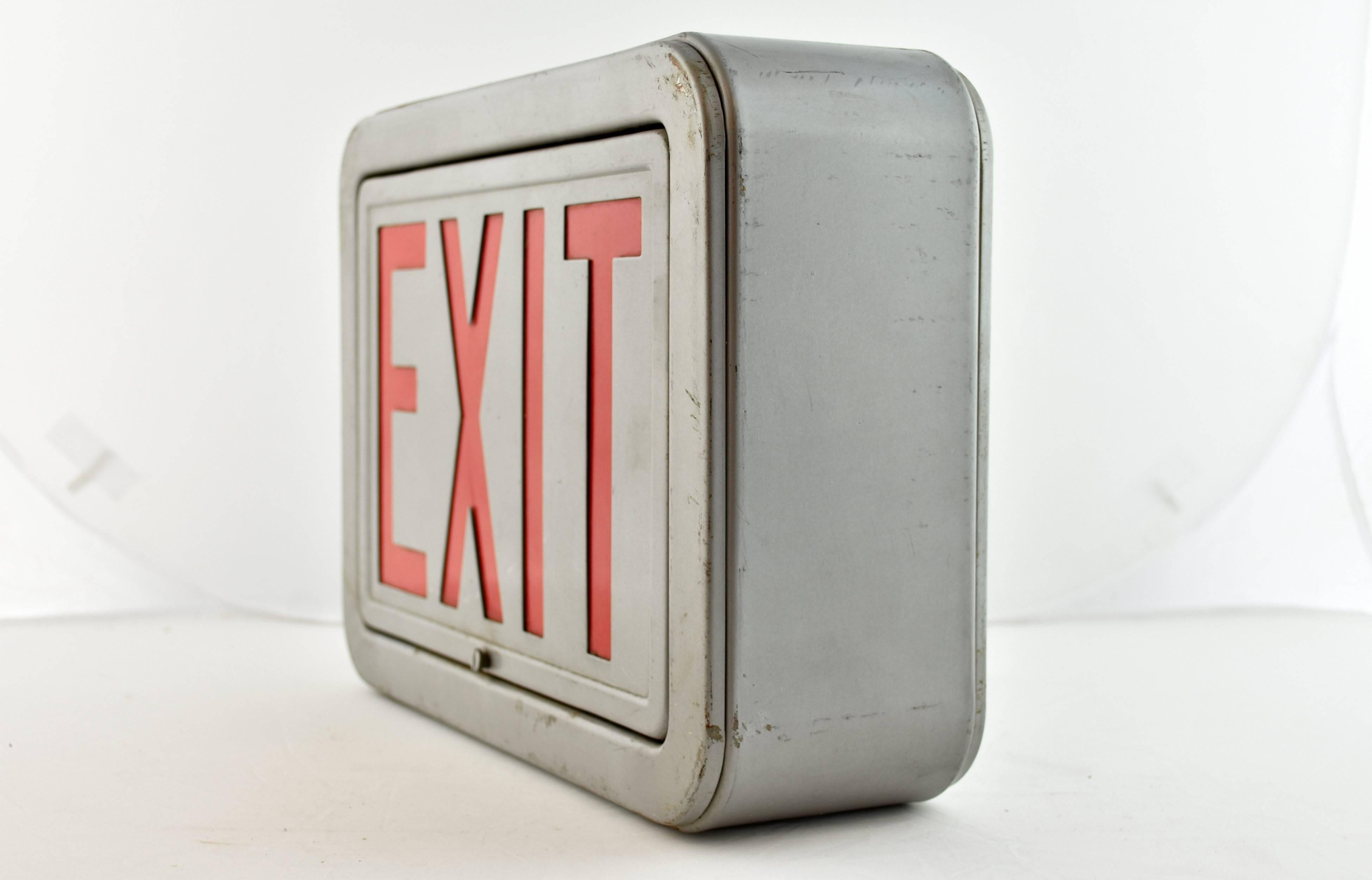 Steel Exit Sign, Quantity Available For Sale 2