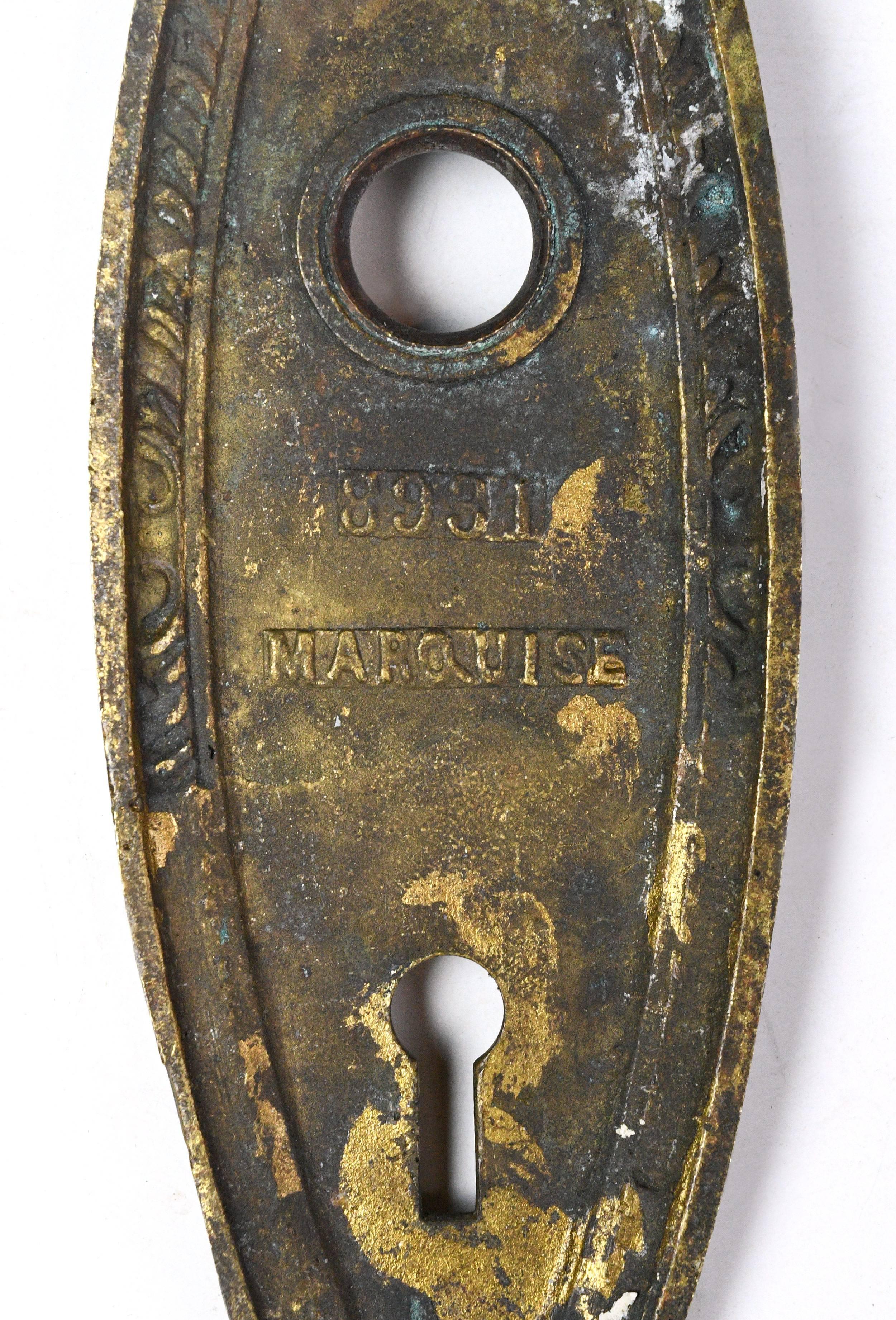 brass door plate