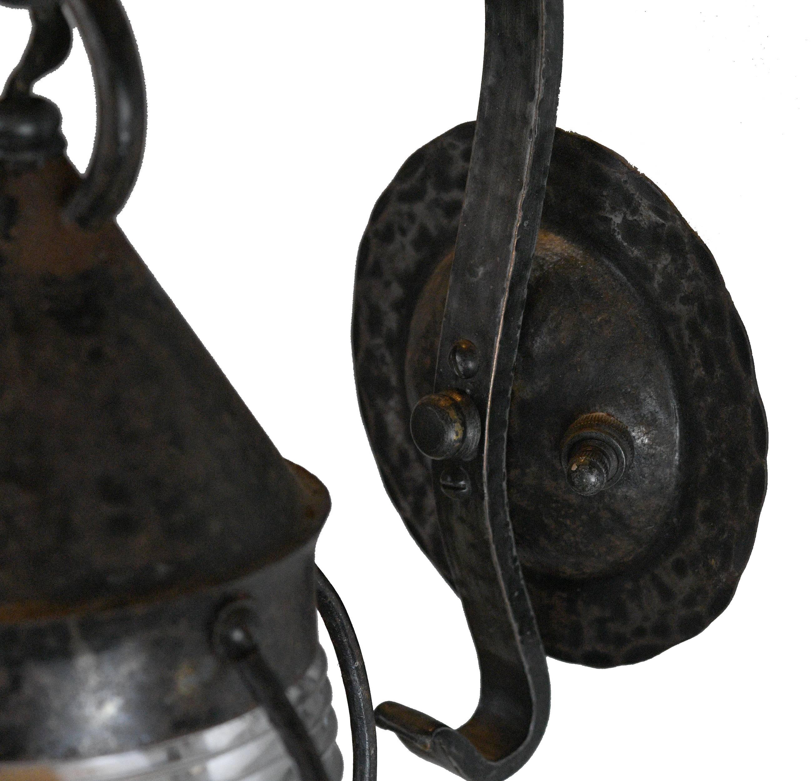 These copper cottage exterior sconces will help perfectly accentuate any outdoor space to create an ambient living environment, or to help guide you home after a long day.



 

circa 1920
Condition: Good
Finish: Painted
Country of origin: