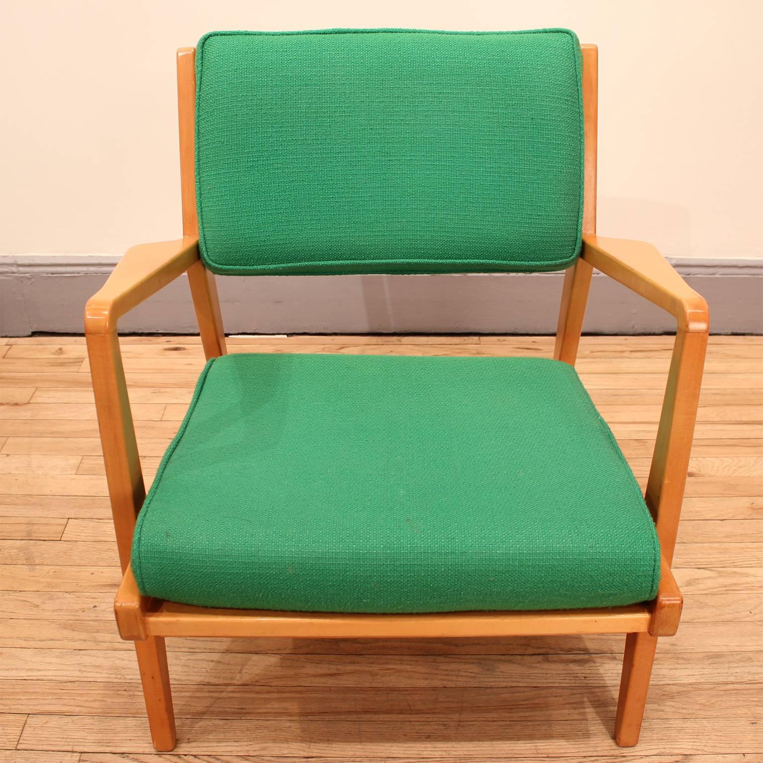 Maple Lounge Chair by Jens Risom For Sale