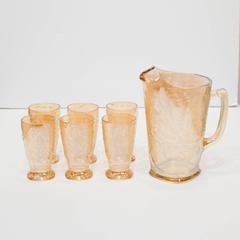 1950s Pitcher and Glass Set