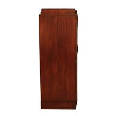 Rosewood 1930s Dry Bar with Hand-Carved Wood Details