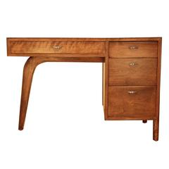 Rare 1950s Writing Desk with Boomerang Legs