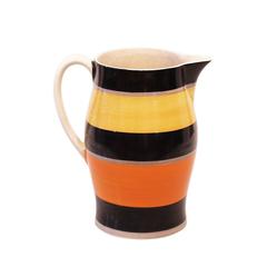 Gray's Pottery Hand Painted Pitcher and Glasses