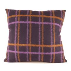 Plaid Wool Accent Pillow