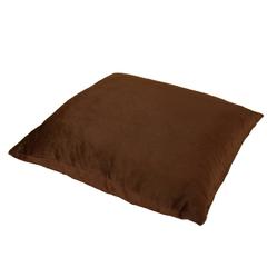 Luxurious Silk Pony Velvet Chocolate Pillow