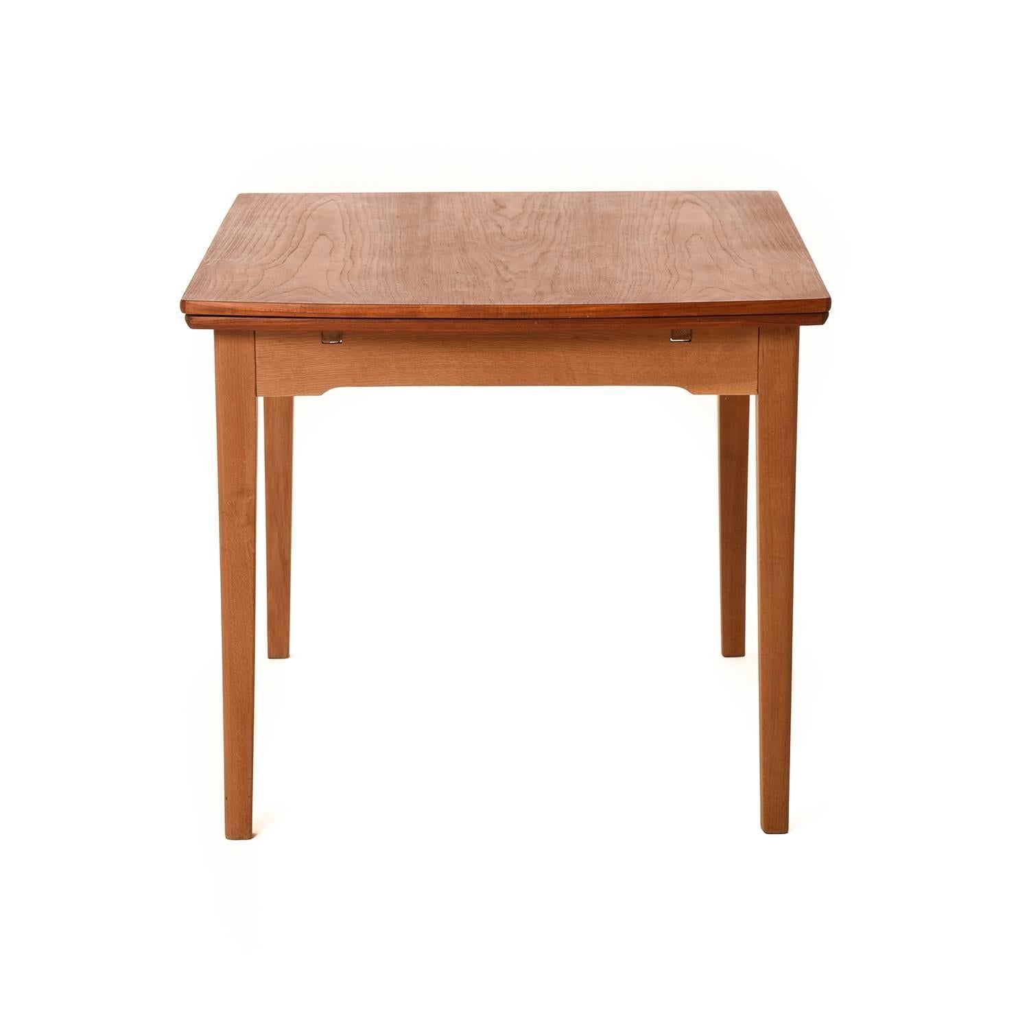 20th Century Danish Modern Draw-Leaf Extension Table
