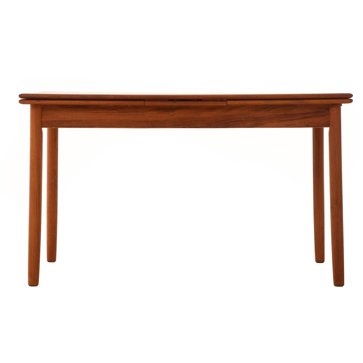20th Century Danish Modern Draw-Leaf Table