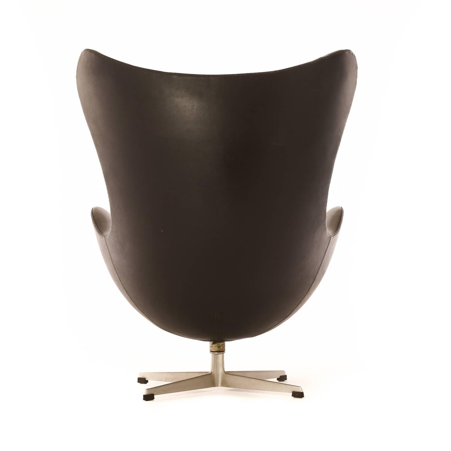 Scandinavian Modern Danish Modern Egg Chair with Ottoman
