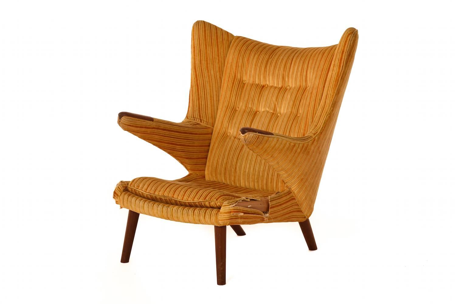 Scandinavian Modern Danish Modern Wegner Bamsestol Lounge Chair