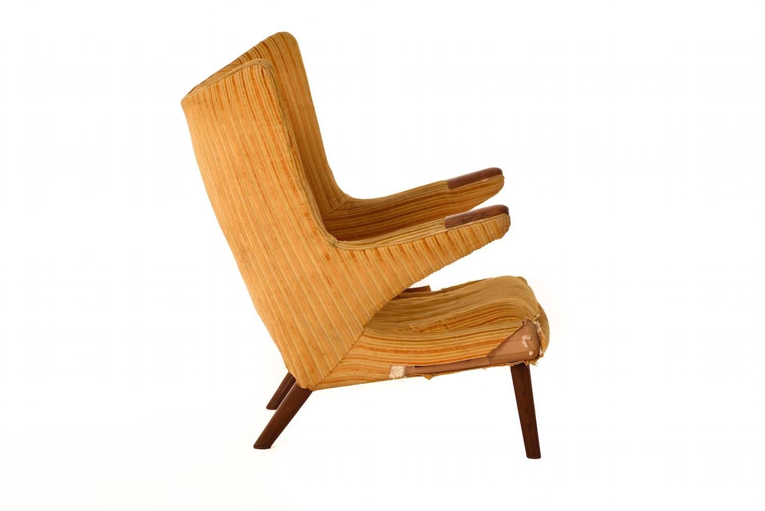 Danish Modern Wegner Bamsestol Lounge Chair 1