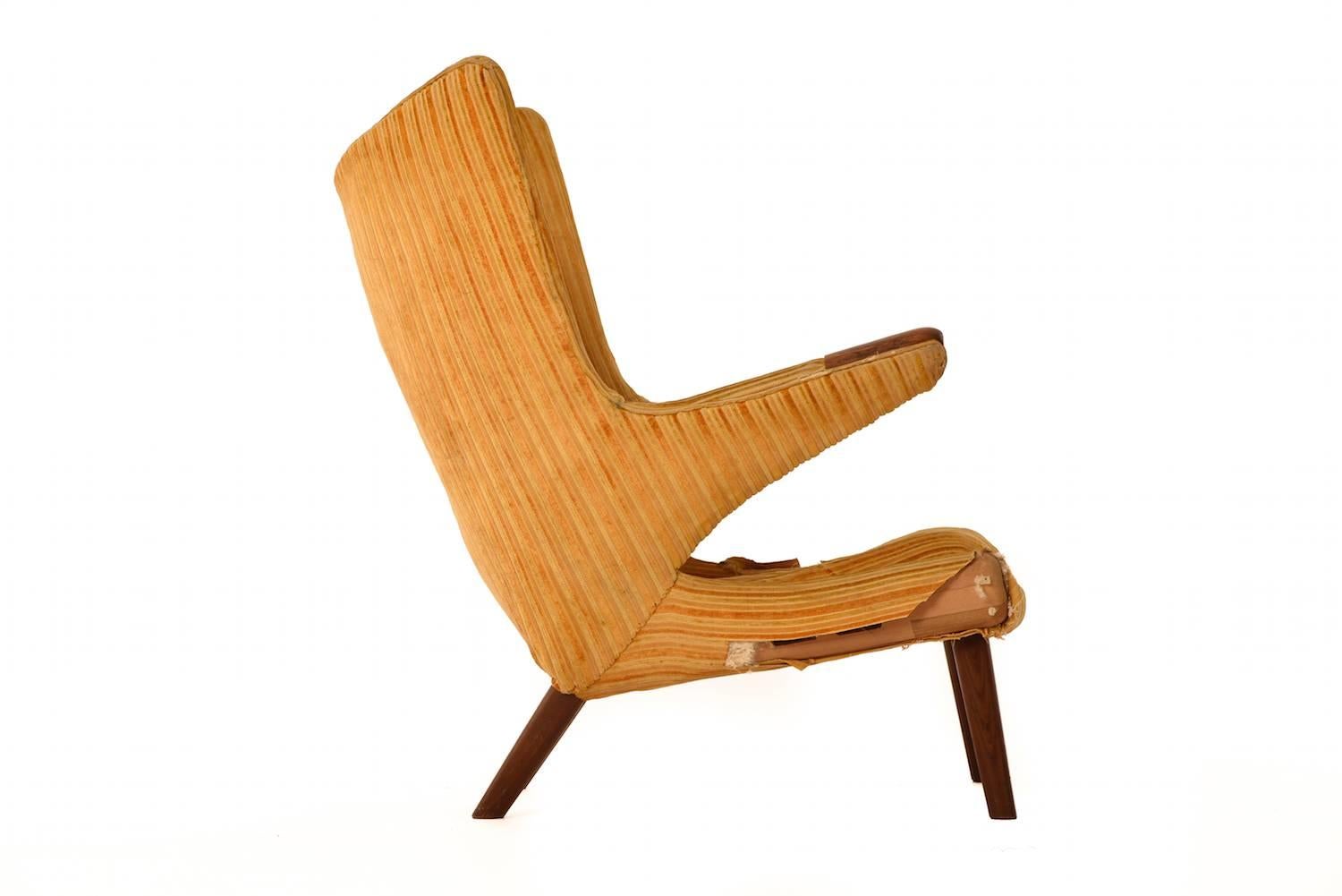 Danish Modern Wegner Bamsestol Lounge Chair 2