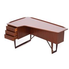 Danish Modern Vodder Boomerang Desk