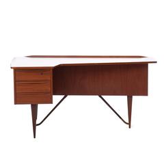 Vintage Danish Modern Vodder Boomerang Desk