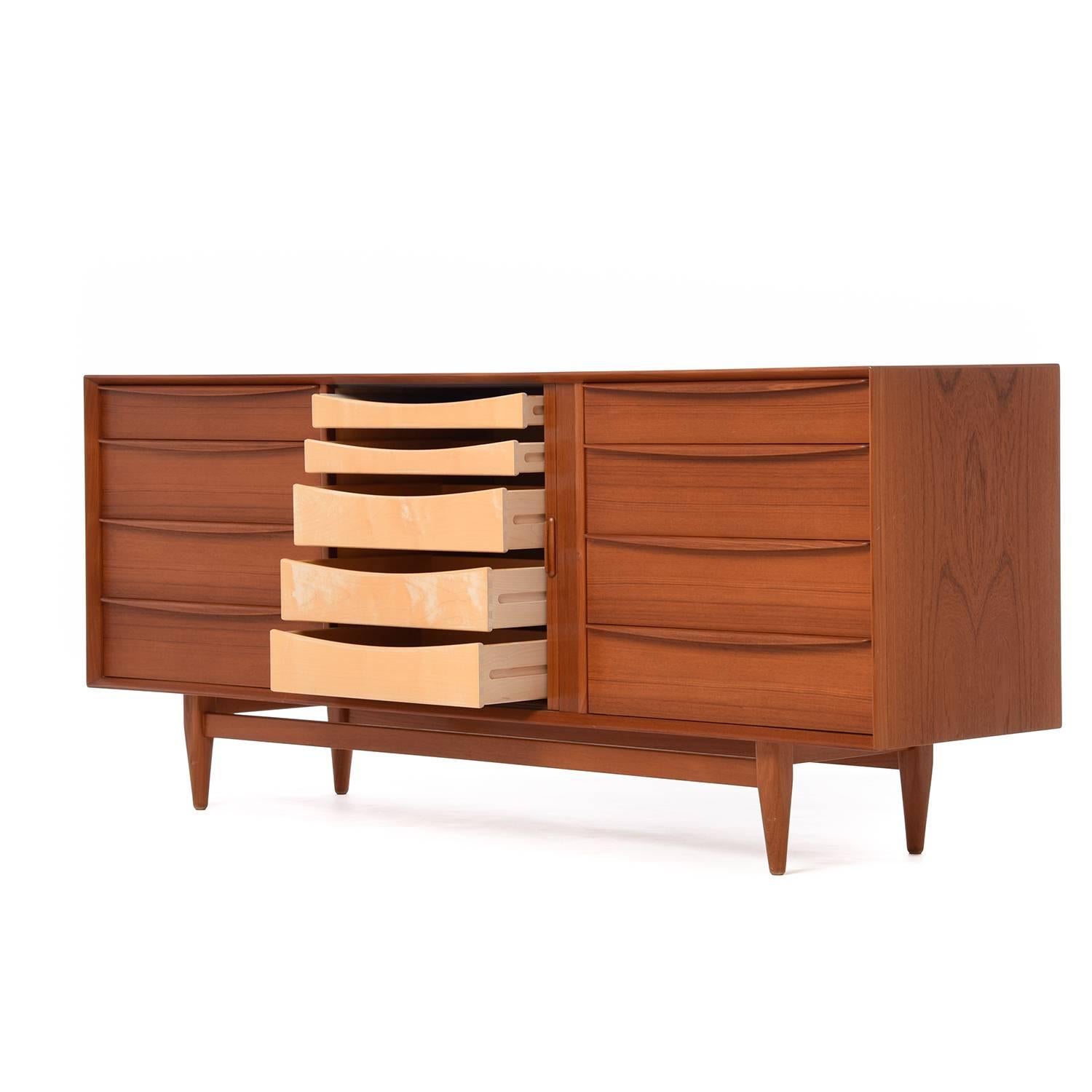 Danish Modern Low Boy Chest In Excellent Condition In Minneapolis, MN