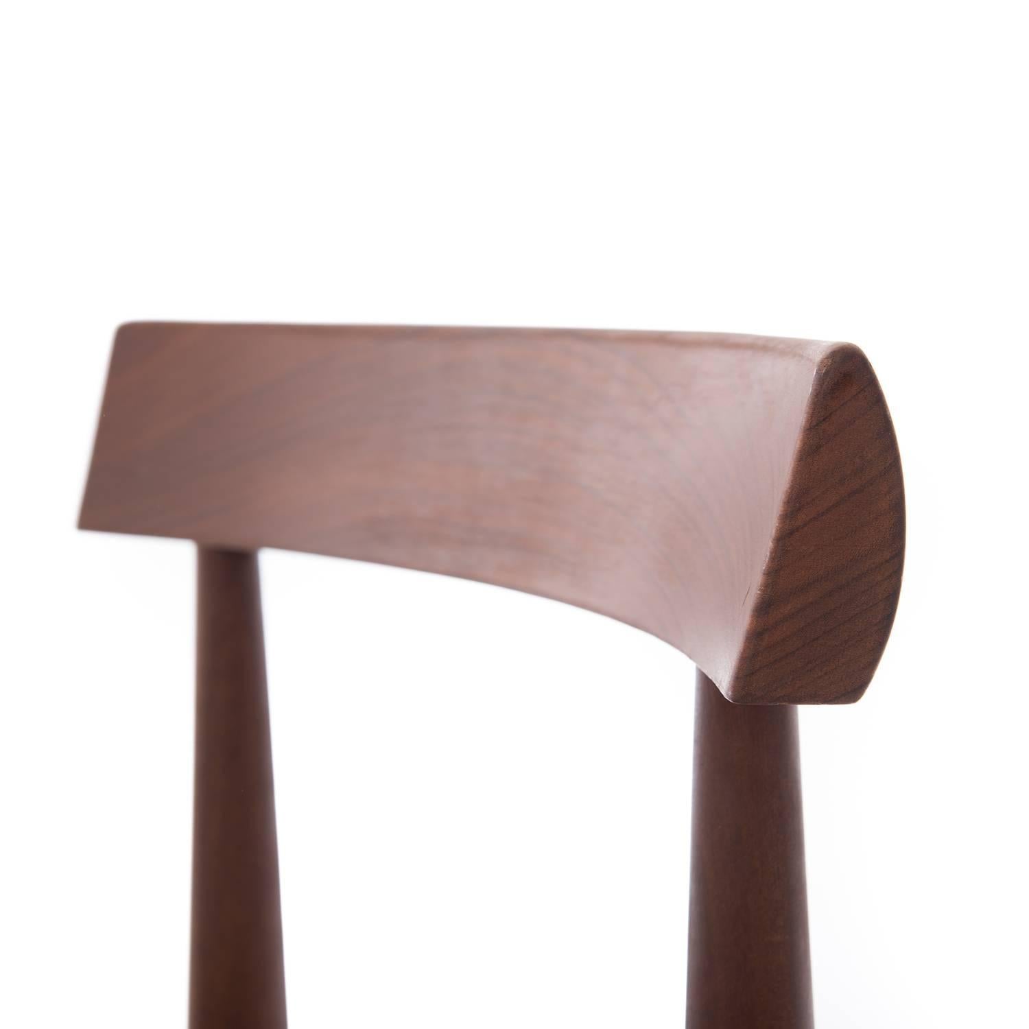 Teak Danish Modern Roundette Dining Table and Chairs