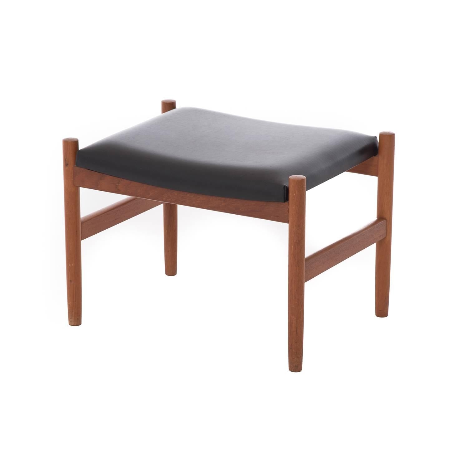 Simple yet unique, this stool has Classic Mid-Century style. 

Professional, skilled furniture restoration is an integral part of what we do every day. Our goal is to provide beautiful, functional furniture that honors its illustrious past. Our