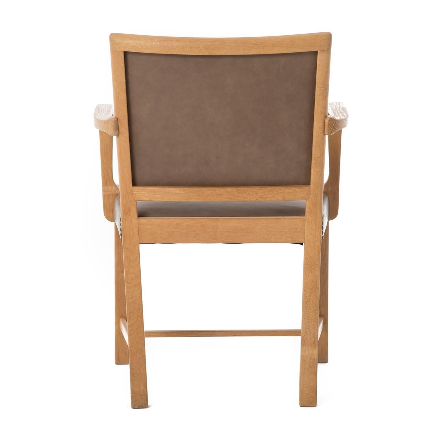 Oak Mogens Koch Occasional Armchair In Good Condition For Sale In Minneapolis, MN