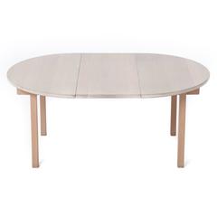 Dänischer moderner Esstisch aus weißer Eiche