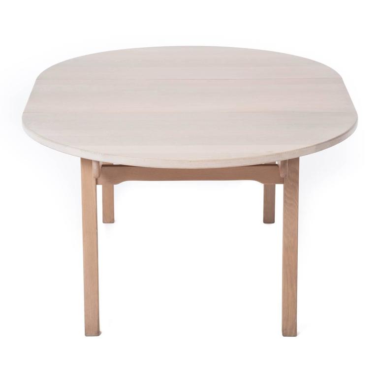 Danish Modern White Oak Dining Table at 1stdibs