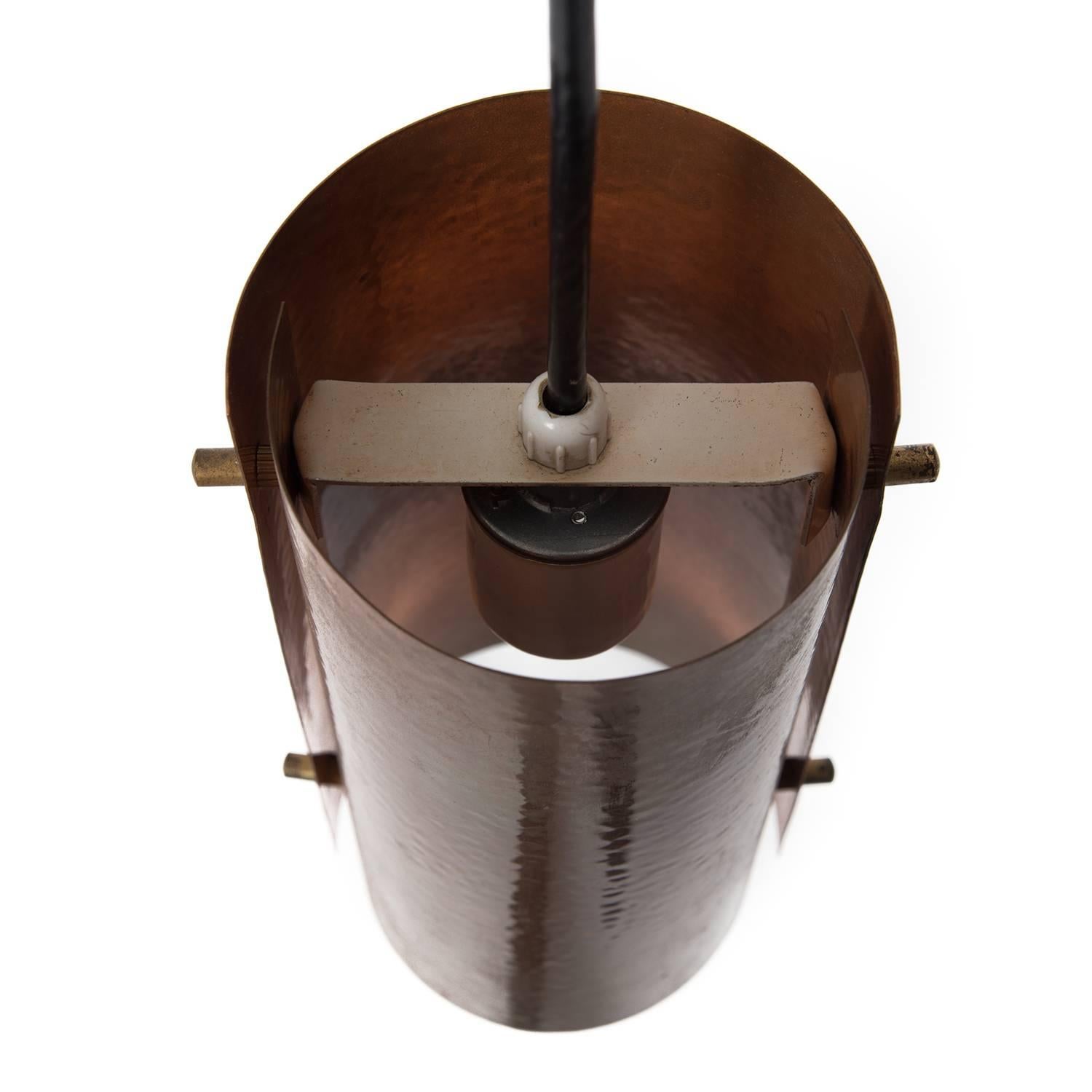 Scandinavian Modern Danish Modern Copper Pendant Set