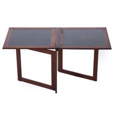 Danish Modern Gate Leg Folding Side Table