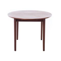 Danish Modern Oval Ellipse Dining Table with Two Leaves