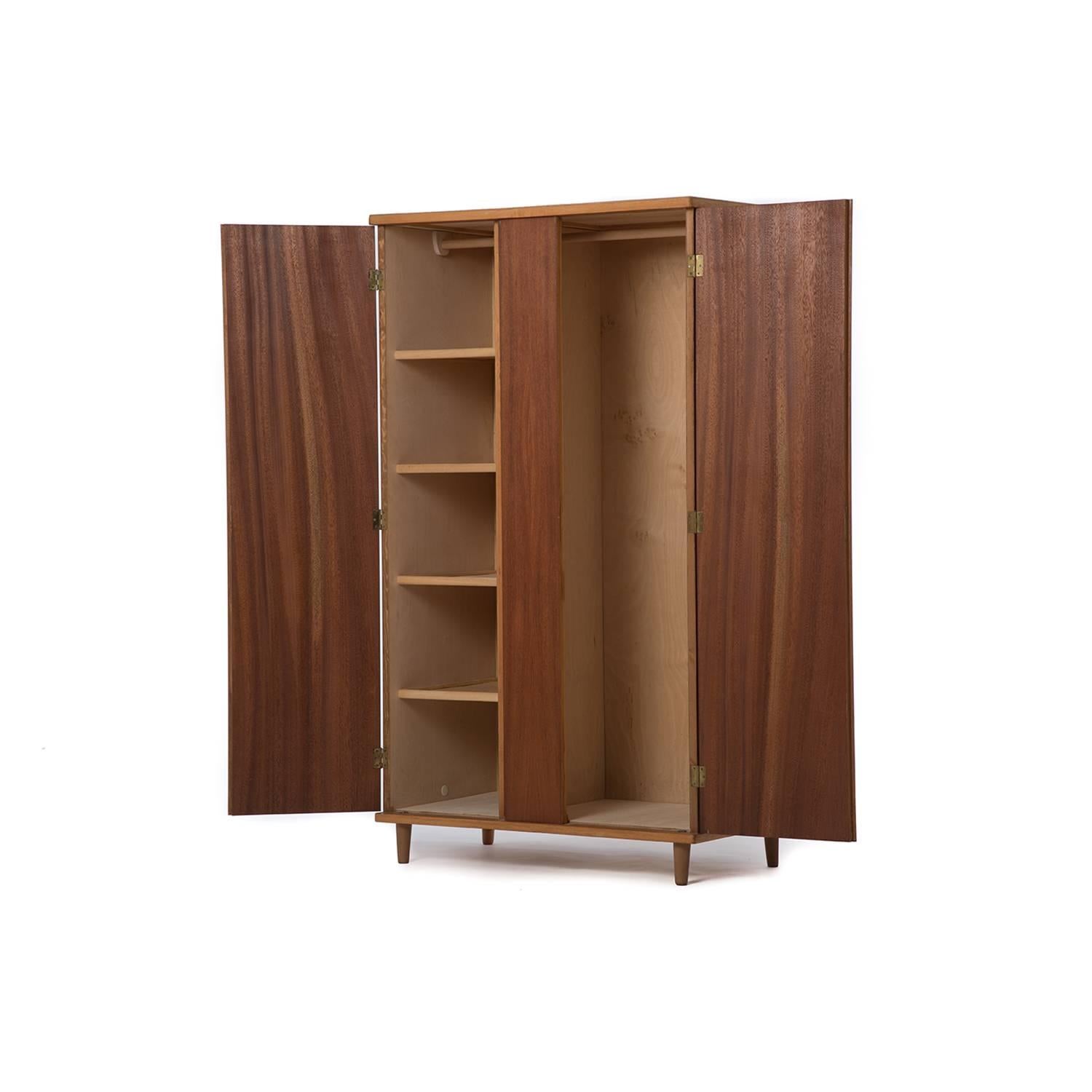 Scandinavian Danish Modern Armoire Wardrobe