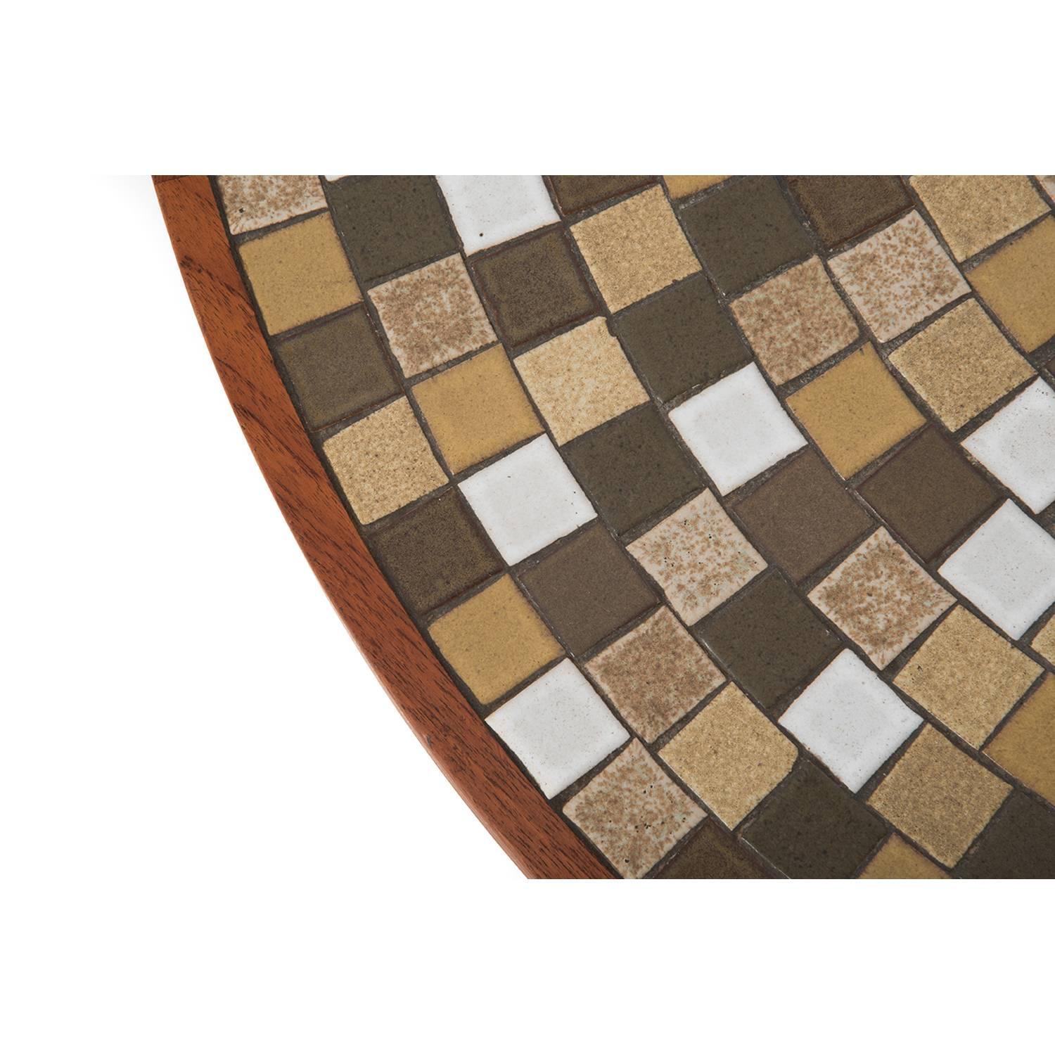 round tile coffee table