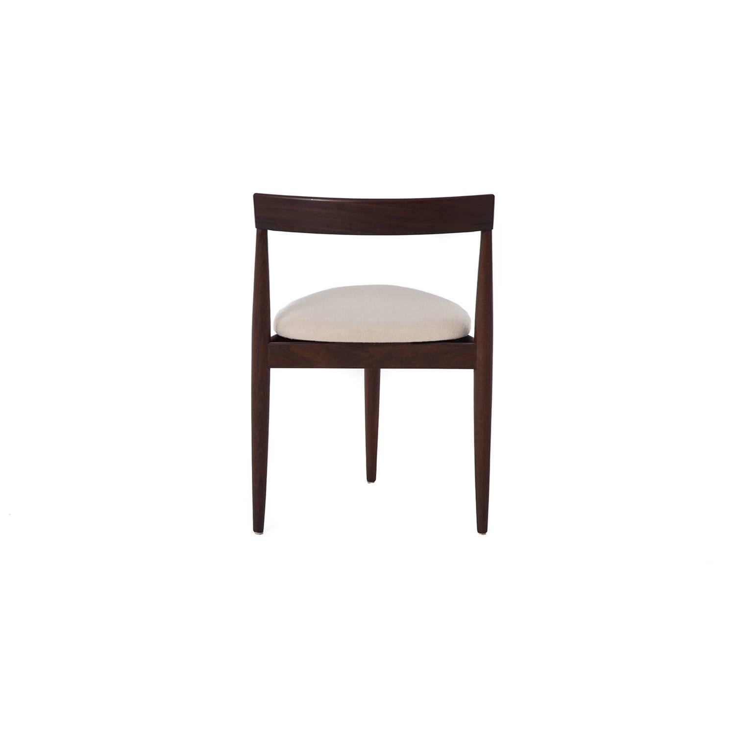 Teak Danish Modern Dinette Set by Hans Olsen with Inset Chairs