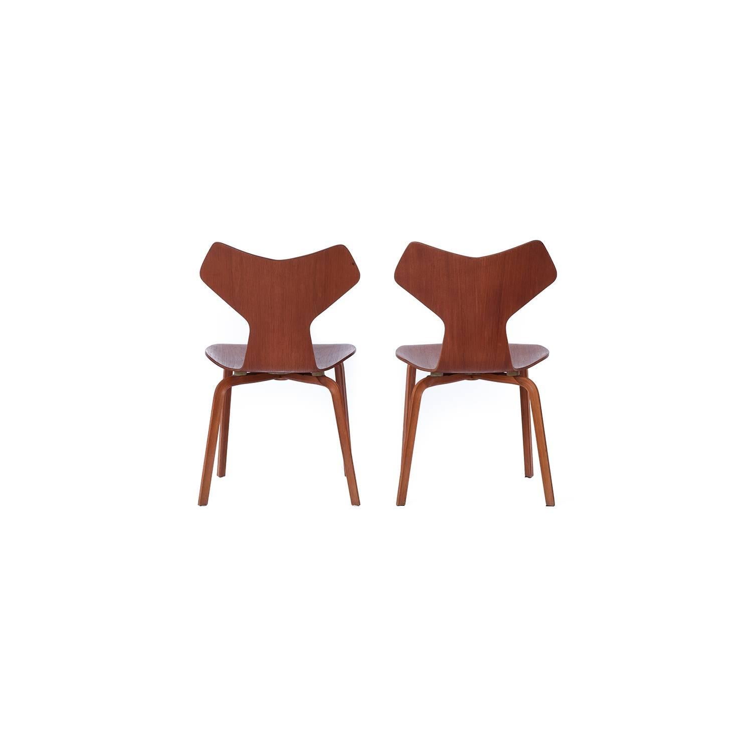 Scandinavian Modern Danish Modern Grand Prix Chairs by Arne Jacobsen