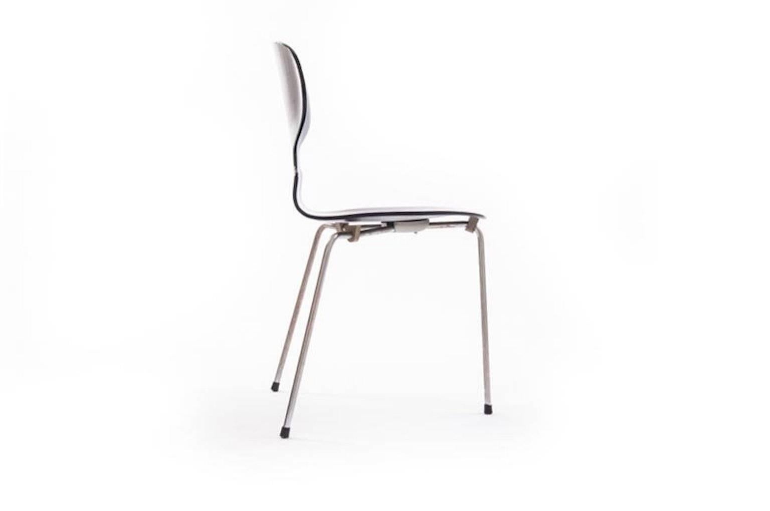 Restored Ant chair by Arne Jacobsen.

