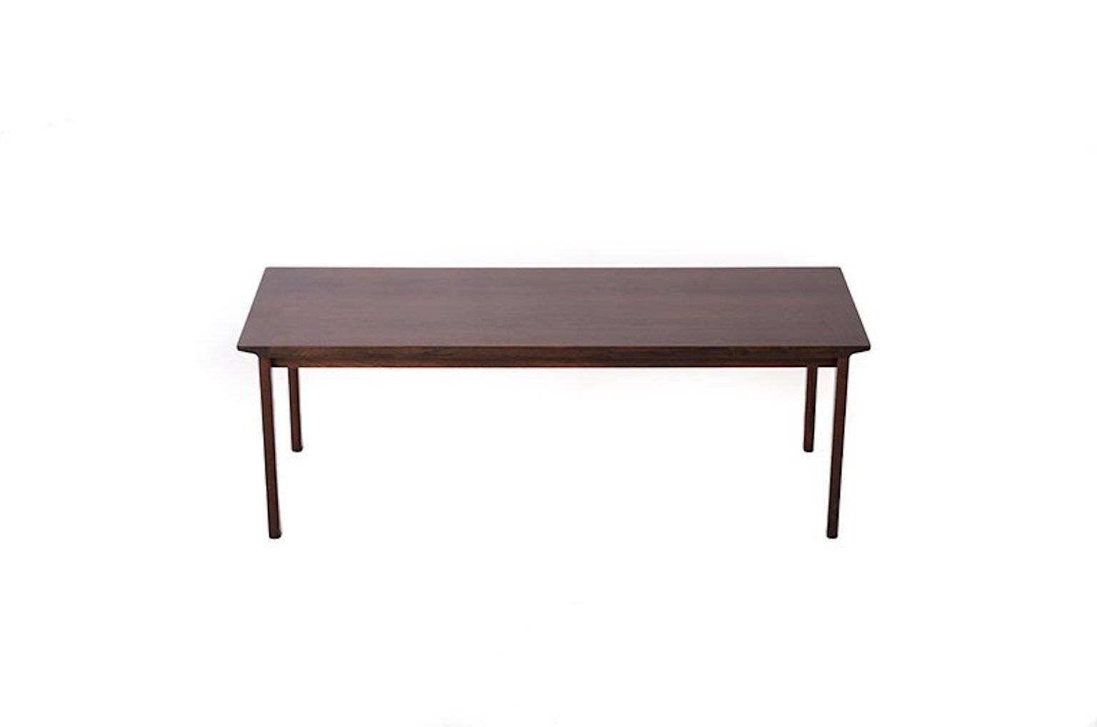 Beautifully restored rosewood coffee table designed by Hans Olsen.

Professional, skilled furniture restoration is an integral part of what we do every day. Our goal is to provide beautiful, functional furniture that honors its illustrious past.