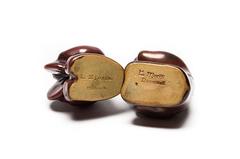 Set of Two Danish Modern Bear Musician Figurines