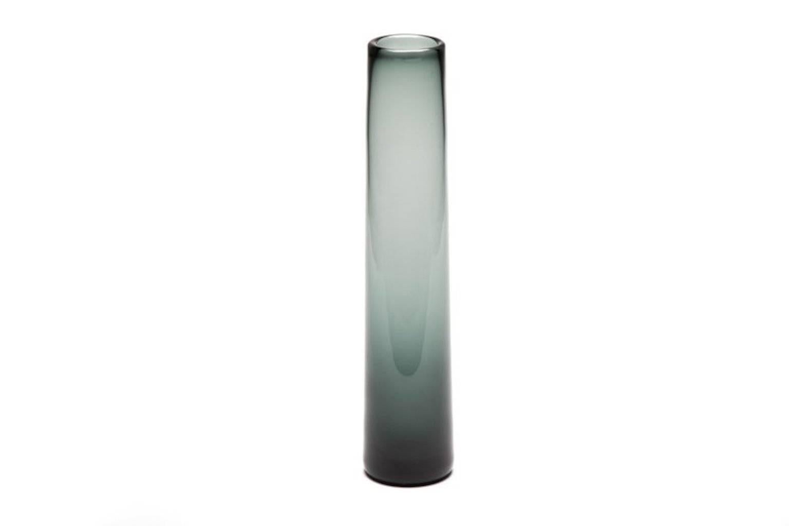 Vintage Danish Modern glass stem vase by Per Lutken.
