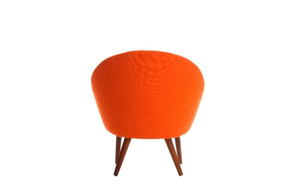 Oiled Danish Modern Slipper Chair