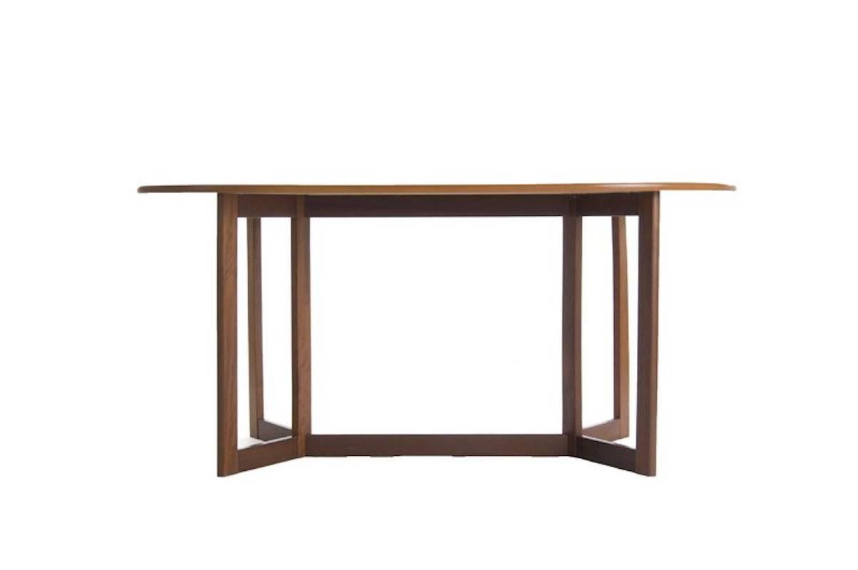 Oiled Danish Modern Gateleg Table
