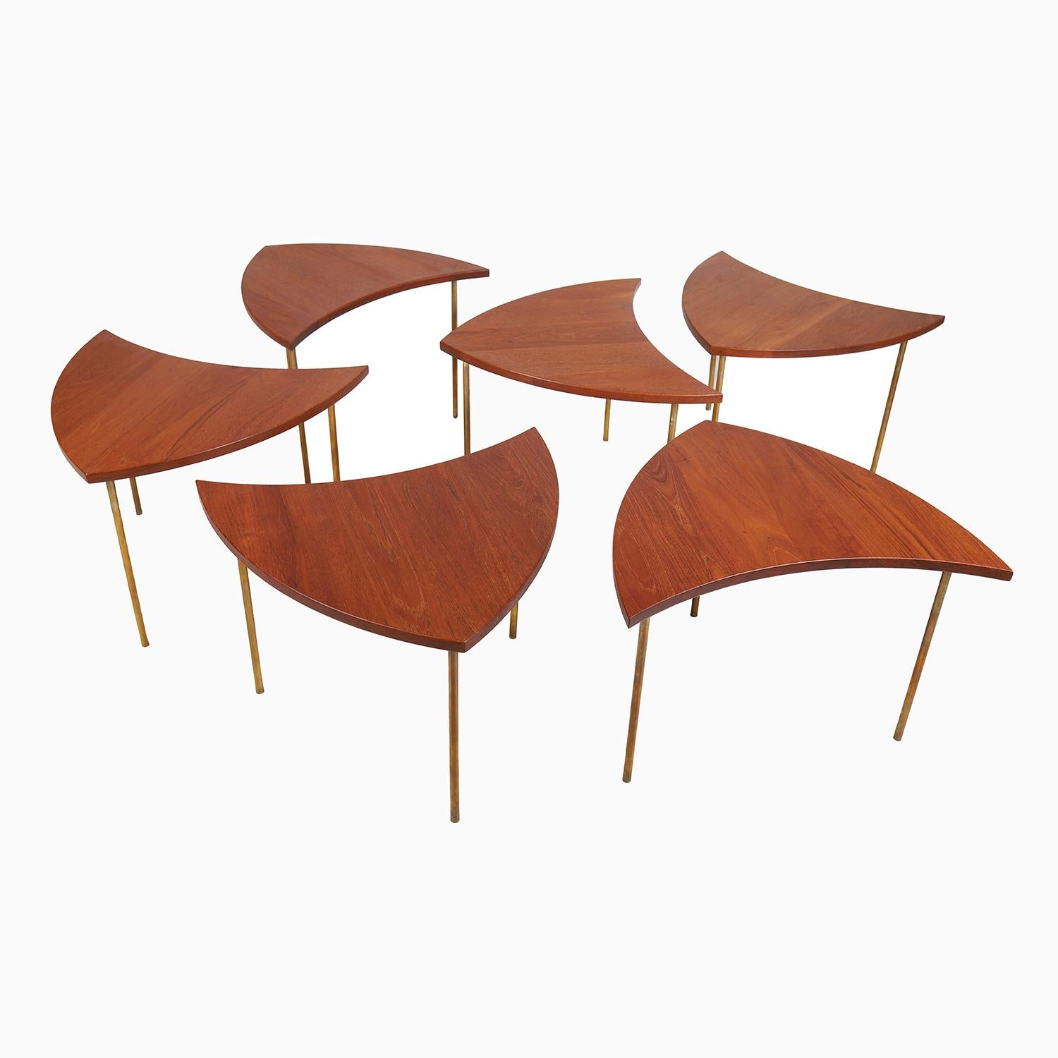 Danish Scandinavian Modern Modular 'Pinwheel' Coffee Table in Teak by Hvidt & Molgaard For Sale