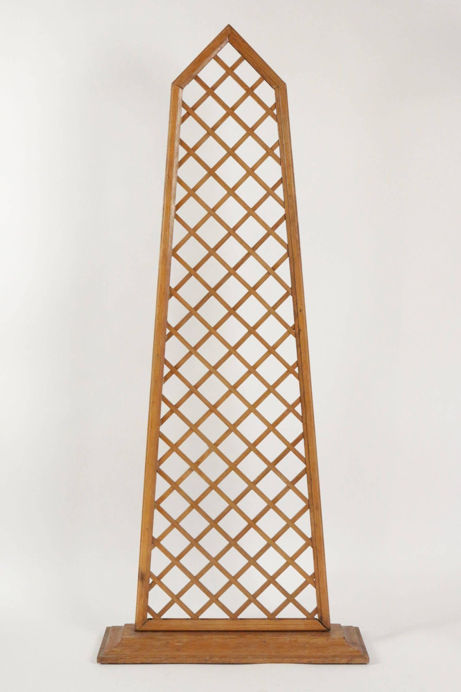 Modern Pair of Wall Screens in Wood, circa 1970-1980 from Maison Siegel