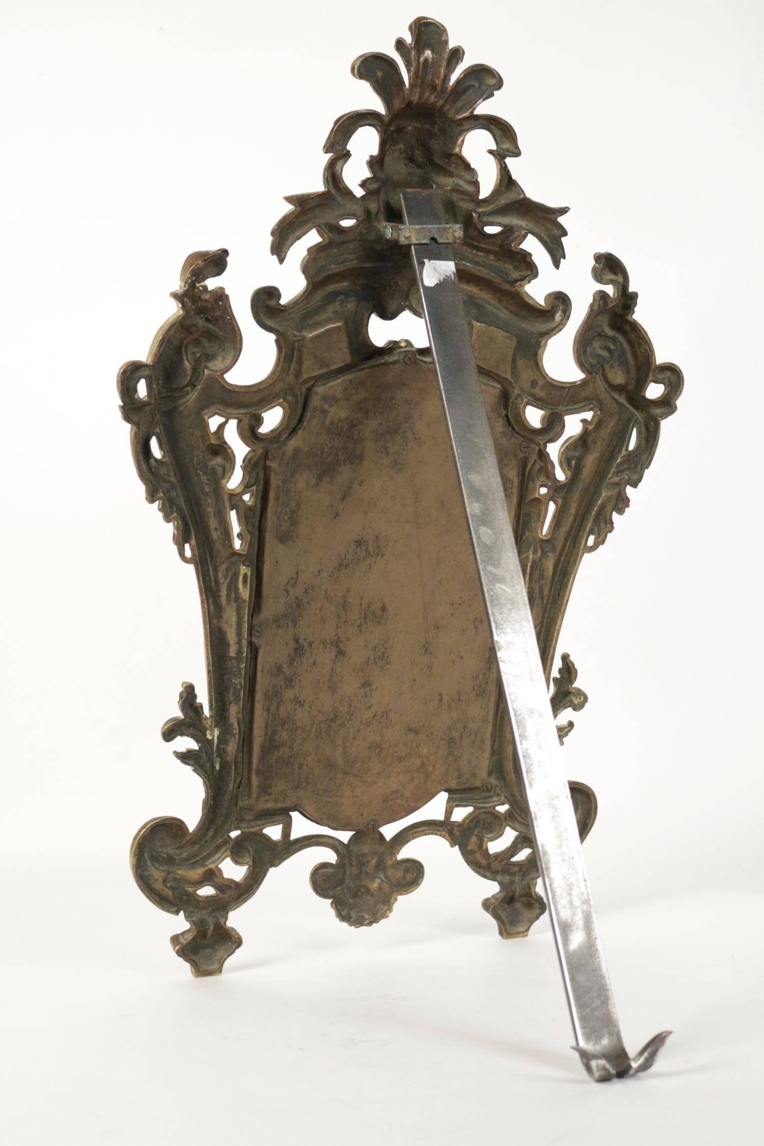 Important Vanity Mirror in Bronze Patine In Excellent Condition In Saint-Ouen, FR