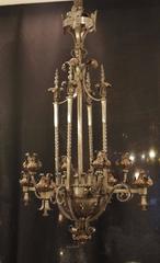 19th Century Chandelier of Wrought Iron in the Renaissance Style